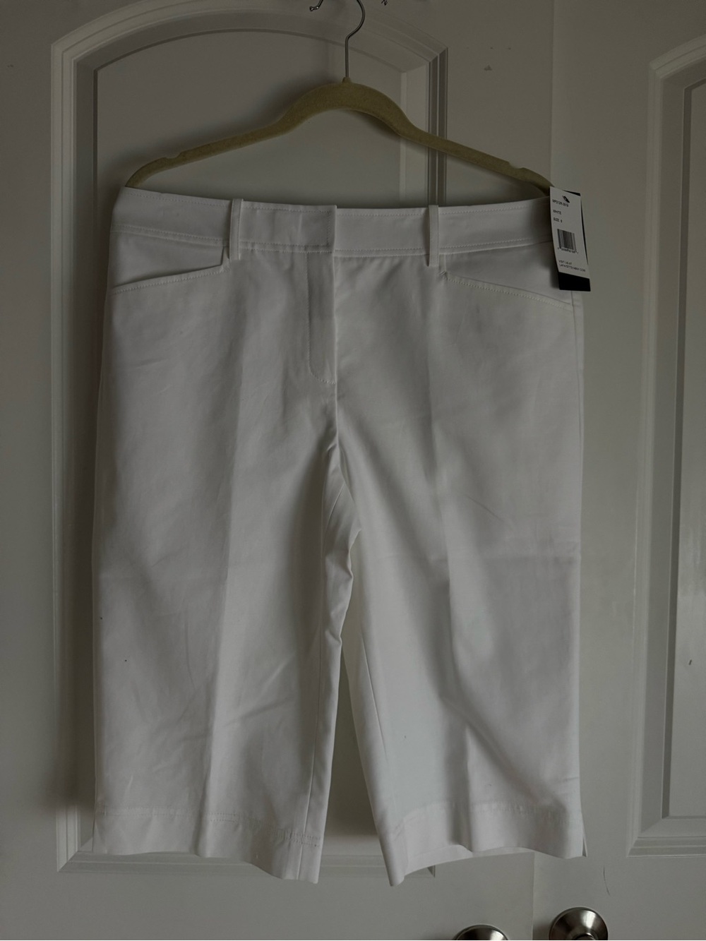 Lafayette 148 New York Crisp White Bermuda Shorts